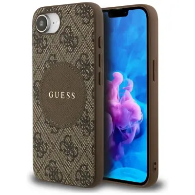 GUESS CASE TPU OVITEK ZA IPHONE 16E ZA MAGSAFE 4G CIRCLE CLASSIC LOGO