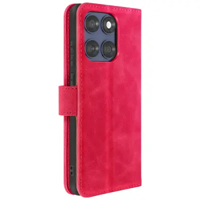 Folio ohišje za Motorolo Edge 60 Fusion in Edge 60 Podpora za videoposnetke, Fuksija