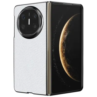 Karbonsko ohišje za Huawei Mate X6 Silikon Contour Tkano usnje, Bela