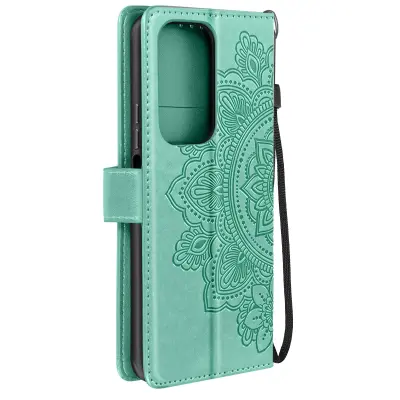 Torbica za Honor 200 Lite Držalo za denarnico z ročnim trakom, Svetlo zelena