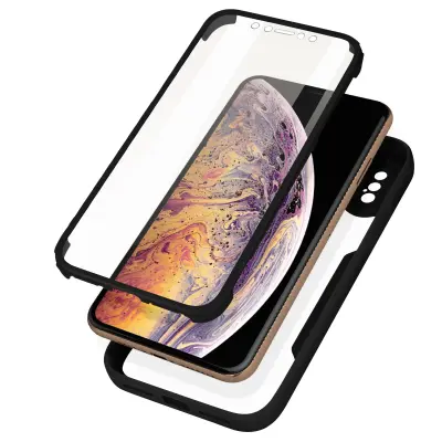 Ohišje za iPhone XS Max Intégrale Bi-matière, Črna