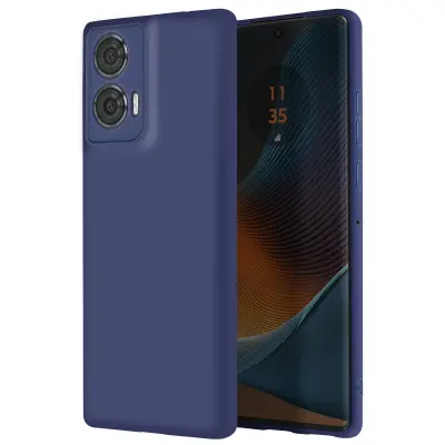 Ovitek za Motorola Edge 50 Fusion Silikonski zaključek Mate Soft Touch, Modra noč