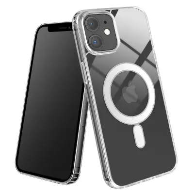 MagSafe ohišje za iPhone 11 Odporno na udarce z ojačanimi vogali, Prozorno
