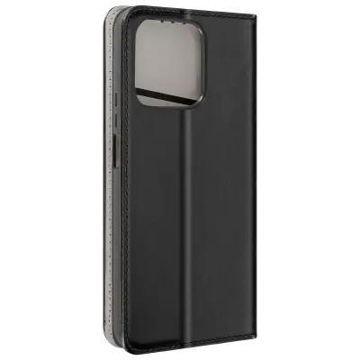 Torbica za Honor X8b Imetnik kartice Flap Support, Črna