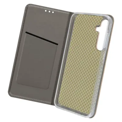 Torbica s preklopom za Samsung Galaxy A35 5G Imetnik magnetne kartice, Zlata