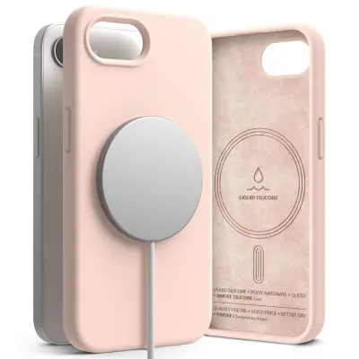 RINGKE MAGNETNI SILIKONSKI OVITEK ZA MAGSAFE ZA IPHONE 16E ZAŠČITNI
