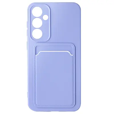 Ohišje za Samsung Galaxy S23 FE Prilagodljiv silikonski imetnik kartice, Lavanda