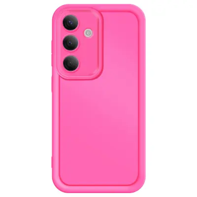 Ohišje za Samsung Galaxy S24 Silikon Mehak dotik Dvignjene meje, Fuksija