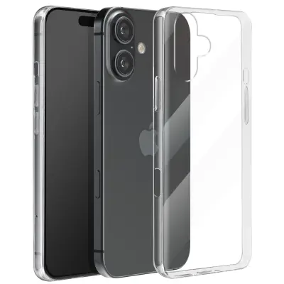 Odporno ohišje za iPhone 16 Fine 0,5 mm silikonsko proti vlagi, Prozorno
