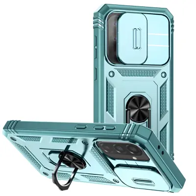 Ovitek za Samsung Galaxy A56 Magnetni obroč Zaščita kamere, Zelena