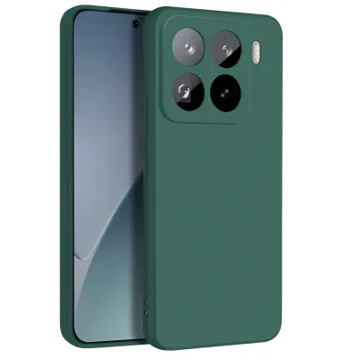Ohišje za Xiaomi 15 Pro Silikonsko mehko mat, Temno zelena