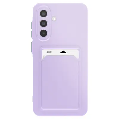 Ohišje za Samsung Galaxy A36 z mehkim ohišjem za kartice proti sledenju, Lavanda