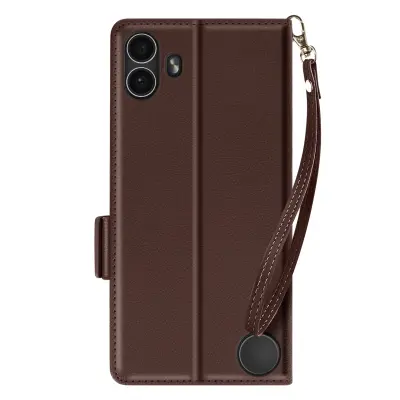 Ohišje za telefon Nothing CMF Phone 1 Clap Strap Wallet Stand, Rjava