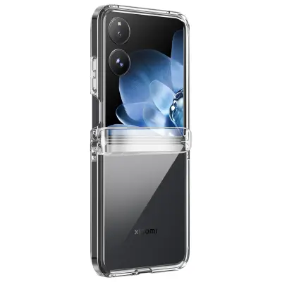 Ohišje za Xiaomi Mix Flip Rigid Design Vidna zaščita Tečaj, Prozorno
