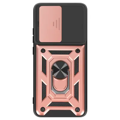Ohišje za Xiaomi Poco X7 Pro Magnetic Ring Camera Protection, Šampanjec roza