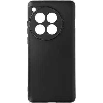 Ohišje za OnePlus 12 / OnePlus 12R Silikonska podloga za zaščito fotoaparata, Črna