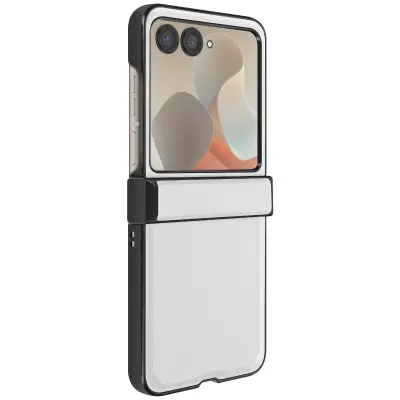 Ohišje za Motorolo Razr 60 in 50 5G z zaščito tečajev, Bela