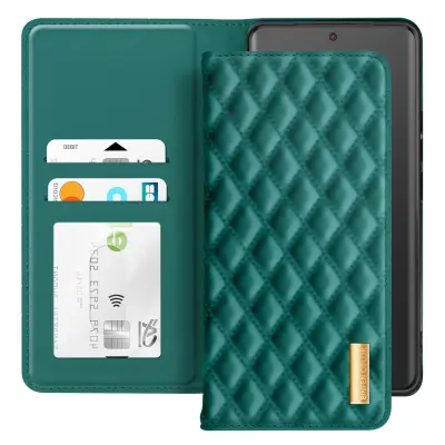 Ohišje za Redmi Note 14 Pro in 14 Pro Plus Wallet Losange vzorec, Modro raca