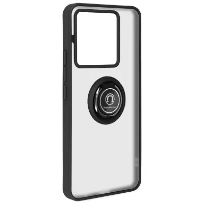 Ohišje s prstanom za Xiaomi Redmi Note 13 Pro 5G Podporni obroč Podpora, Črna