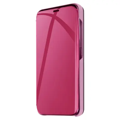 Torbica s preklopom za Samsung Galaxy S24 Zaščita Clear View Funkcija podpore, Temno vijolična