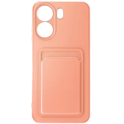 Ovitek za Xiaomi Redmi 13C mehko držalo za kartice, Rose clair