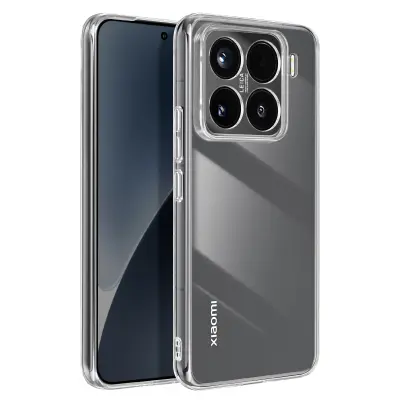Ohišje za Xiaomi 15 Pro Obris Silikonski akrilni hrbet, Prozorno