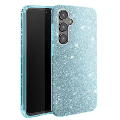 Ohišje z bleščicami za Samsung Galaxy S23 FE Odporen na udarce Glitter, Modra