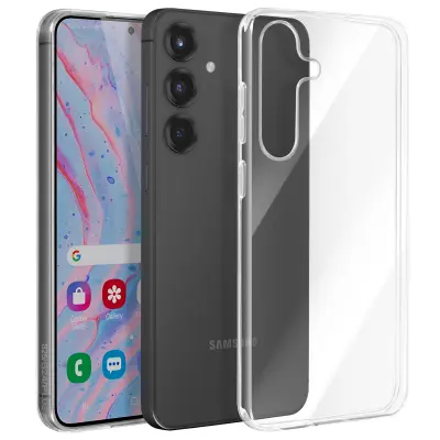 Ohišje za Samsung Galaxy S25 Plus Silikonski mehki gel debeline 1 mm, Prozorno