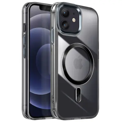 Ohišje MagSafe za iPhone 12 Pro in 12 Dos Cristal Color, Črna