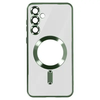 Magsafe ohišje za Samsung Galaxy S24 Chrome, Zelena