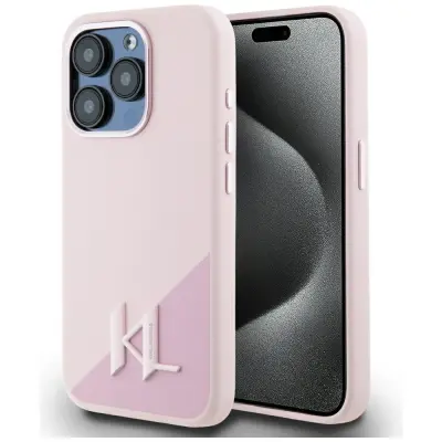 SILIKONSKI OVITEK SENČNIK KARL LAGERFELD ZA IPHONE 15 PRO MAX ZA MAGSAFE