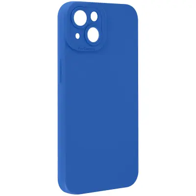 Ohišje za iPhone 14 Zaščitena kamera s podlogo, Modra
