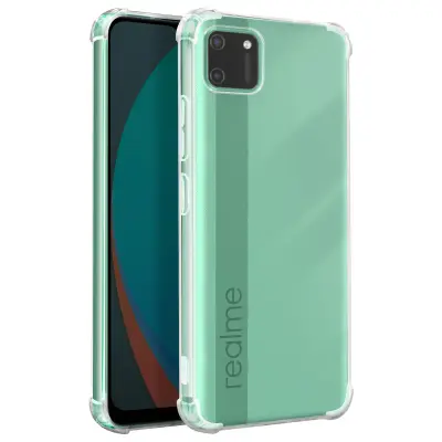 Ohišje za Realme C11 Odporno na udarce Fleksibilni ojačani vogali, Prozorno