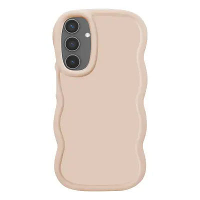 Ohišje za Samsung Galaxy S24 in S25 protipotresna silikonska serija Candy, Bež