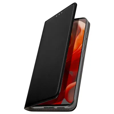 Ohišje za Motorola Moto G85 Magnetni ovitek za kartico, Črna