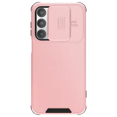 Ohišje za Samsung Galaxy A16 Odporen na udarce drsni pokrov fotoaparata, Šampanjec roza