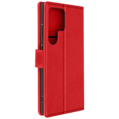 Etui za denarnico Samsung Galaxy Red in video držalo, Rdeča