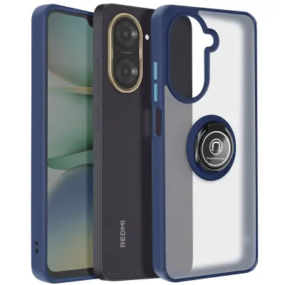 Ohišje za Xiaomi Redmi A5 Magnetni obroč Prozoren hrbet, Modra