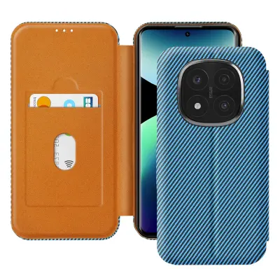 Karbonsko ohišje za Redmi Note 14 Pro in 14 Pro Plus Ohišje za kartice, Modra