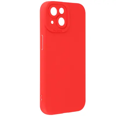 Ohišje za iPhone 15 Plus Zaščitena kamera, Rdeča