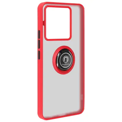 Ohišje s prstanom za Xiaomi Redmi Note 13 Pro 5G Podporni obroč Podpora, Rdeča