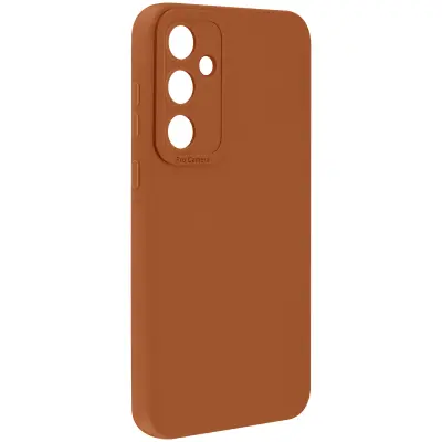 Ohišje za Samsung Galaxy A55 5G Oblikovanje pokrova kamere, Svetlo rjava