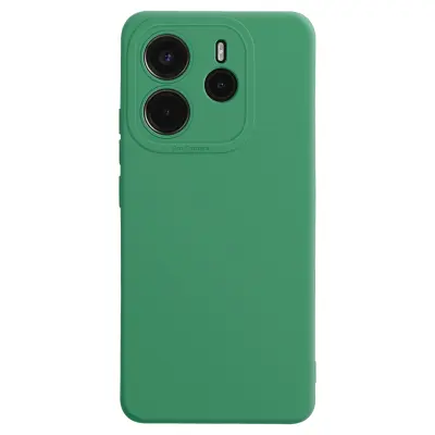 Ohišje za Xiaomi Redmi Note 14 4G Silicone Smooth Camera Block Protected, Zelena