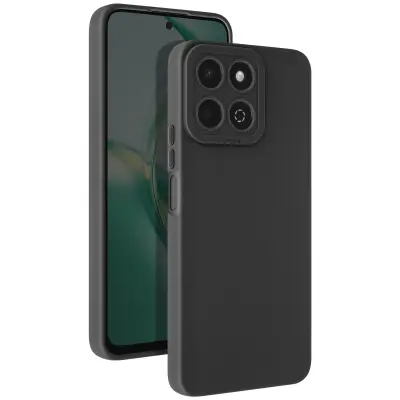 Ovitek za Honor 200 Smart Silikonska podloga za kamero, Črna