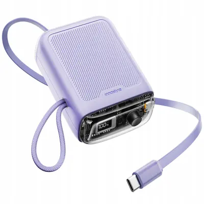 INNOSTYLE MINI POWERBANK 10000MAH 2X USB-C TIPA C 33W RAZŠIRLJIV USB-C KABEL
