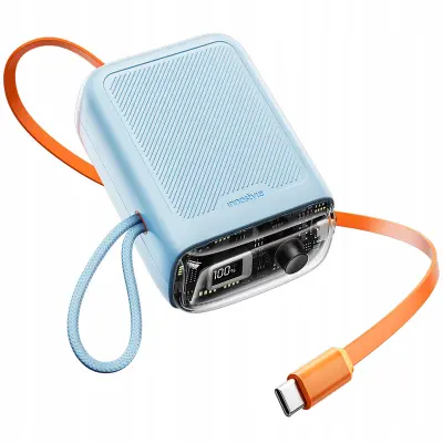 INNOSTYLE MINI POWERBANK 10000MAH 2X USB-C TIPA C 33W RAZŠIRLJIV USB-C KABEL