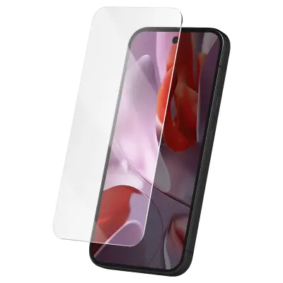 Kaljeno steklo za Google Pixel 9a trdota 9H proti praskam poševno, Prozorno