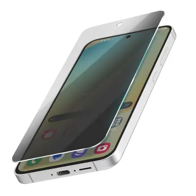 Zaščita zaslona iz kaljenega stekla za Samsung Galaxy S24 FE, proti vohunjenju, Prozorno