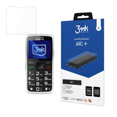 3MK ARC+ KALJENO STEKLO ZA ALLIGATOR A675 SENIOR ZAŠČITA ZASLONA S POLNO