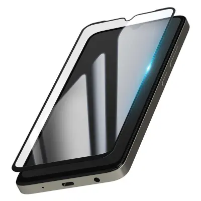 Kaljeno steklo 9H za Xiaomi Redmi A5, proti prstnim odtisom, ultra odporno, Prozorno črna